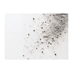 Glittering Tranquility: Pure White Chopping Board