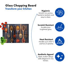 Spice Spectrum: Culinary Colors Chopping Board