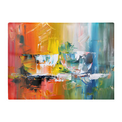 Impressionist'S Palette: Colorful Abstraction Chopping Board