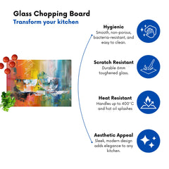 Impressionist'S Palette: Colorful Abstraction Chopping Board
