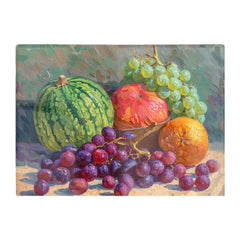 Harvest Bounty: A Still Life Chopping Board