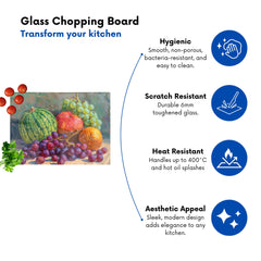 Harvest Bounty: A Still Life Chopping Board