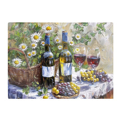 Vineyard Feast: Impressionist'S Still Life Chopping Board