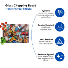 Melody Of Shapes: Picasso'S Instruments Chopping Board