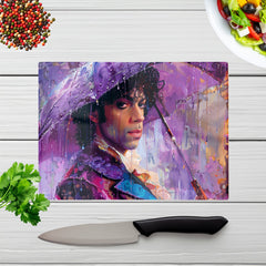 Purple Rain Tribute To Prince Chopping Board