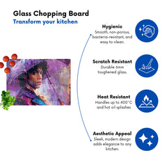 Purple Rain Tribute To Prince Chopping Board
