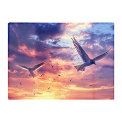 Dawn Flight: Swallows At Sunrise Chopping Board