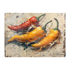 Vivid Burst: Pepper Splash Chopping Board