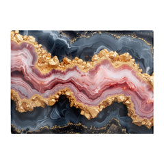 Black And Pink Marble Effect Chopping Board