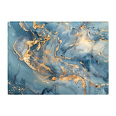 Azure And Gold Marble Effect Chopping Board