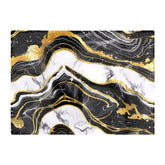 Black And Gold Marble Effect Chopping Board