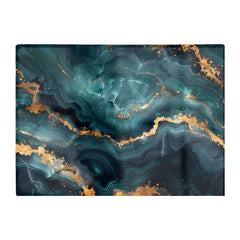Blue, Gold Marble Effect Chopping Board