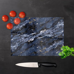 Deep Ocean Blue Quartz Effect Chopping Board