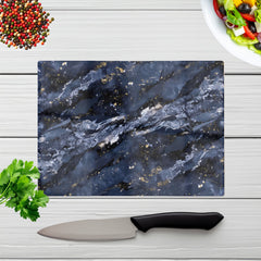 Deep Ocean Blue Quartz Effect Chopping Board
