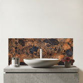 Coopers Quartz Effect Glass Bathroom Splashback