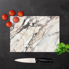 Off White Marble Effect Chopping Board