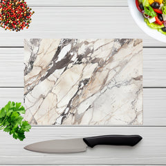 Off White Marble Effect Chopping Board