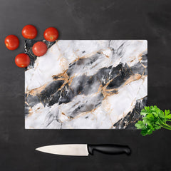 Exquisite White Marble Effect Chopping Board