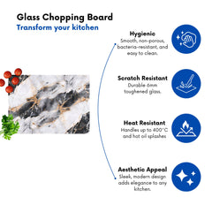 Exquisite White Marble Effect Chopping Board