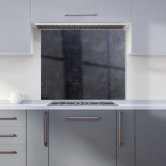 Black Concrete Effect Kitchen Splashback