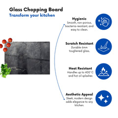 Dark Concrete Effect Chopping Board