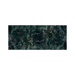 Dark Green Quartz Effect Glass Bathroom Splashback