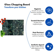 Deepest Green Quartz Effect Chopping Board