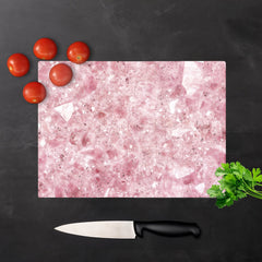 Pink Quartz Effect Chopping Board