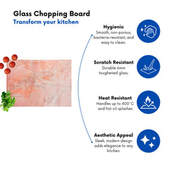 Pink Grunge Effect Chopping Board