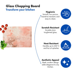 Hapless Pink Grunge Effect Chopping Board