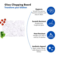 Ice White Quartz Effect Chopping Board