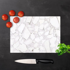 Chunky White Quartz Effect Chopping Board