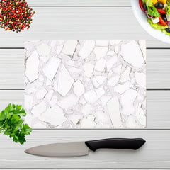 Chunky White Quartz Effect Chopping Board