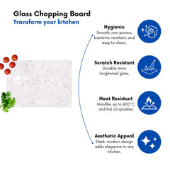 Icy White Quartz Effect Chopping Board