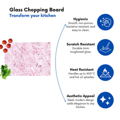 Plush Pink Quartz Effect Chopping Board