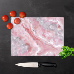 Pale And Grey Marble Effect Chopping Board