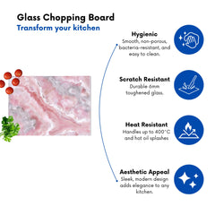 Pale And Grey Marble Effect Chopping Board