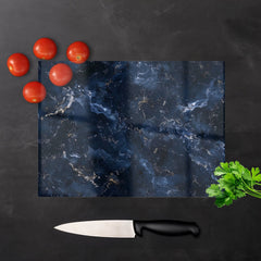 Navy Blue Quartz Effect Chopping Board