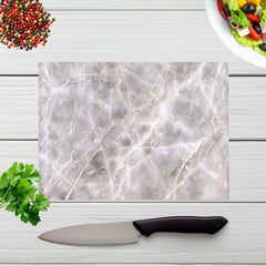 Polished Grey Marble Effect Chopping Board