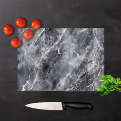 Deep Grey Marble Effect Chopping Board