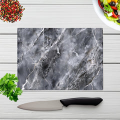Deep Grey Marble Effect Chopping Board
