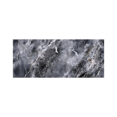 Deep Grey Marble Effect Glass Bathroom Splashback