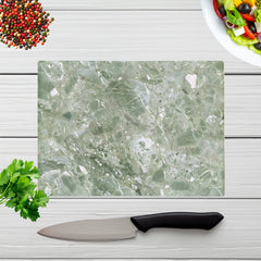 Polished Sage Green Quartz Effect Chopping Board