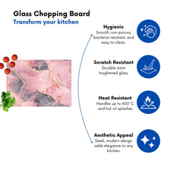 Rose And Gold Marble Effect Chopping Board