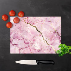 Polished Rose Marble Effect Chopping Board