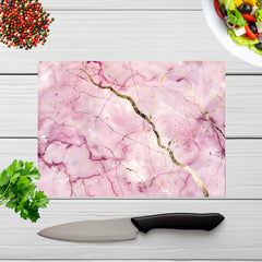 Polished Rose Marble Effect Chopping Board