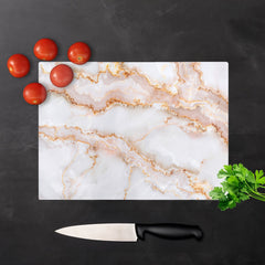 Peach Quartz Effect Chopping Board
