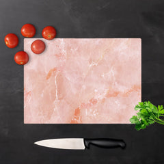Sweet Peach Quartz Effect Chopping Board