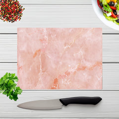 Sweet Peach Quartz Effect Chopping Board