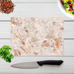 Polished Sweet Peach Quartz Effect Chopping Board
